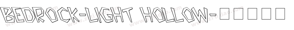 Bedrock-Light Hollow字体转换